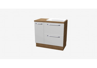 Pračkový modul PMPB114 umyvadlo vpravo