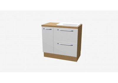 Pračkový modul PMPB114 umyvadlo vpravo