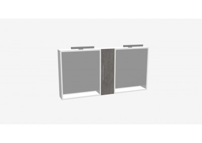 Zrcadlová skříňka Z0104.130B s osvětlením